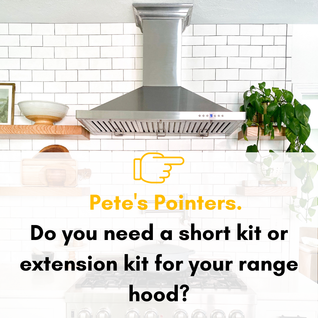 Short chimney range hood deals