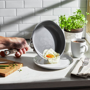 Henckels 8" Stainless Steel Ceramic Non-Stick Fry Pan, CLAD H3 Ceramic Non-Stick Series
