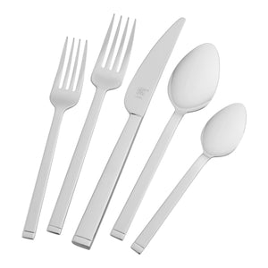 ZWILLING 45pc Squared Stainless Steel Flatware Set