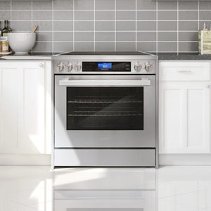 Cosmo Commercial 30" 5 cu. ft. Electric Range with Convection Oven in Stainless Steel, COS-305AERC