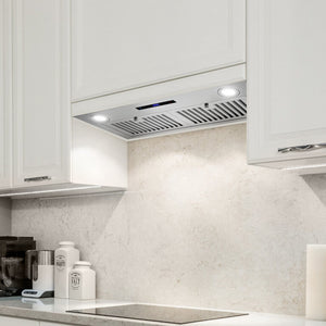 Cosmo 30" 380 CFM Convertible Insert Range Hood with Soft Touch Controls in Stainless Steel, COS-30IRHS