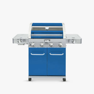 Monument Grills Classic 35633B Series | 4 Burner Propane Gas Grill in Blue