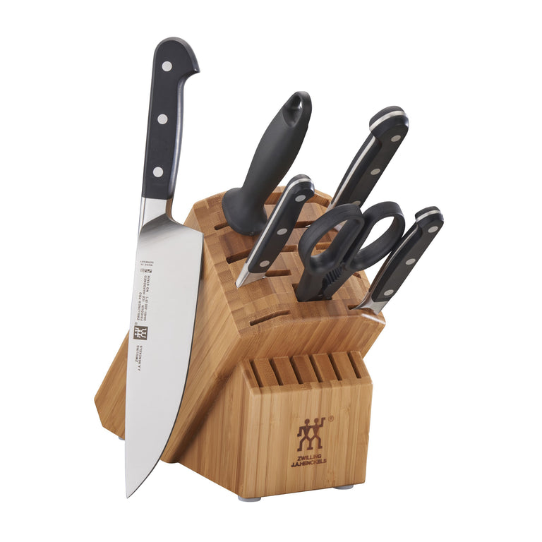 ZWILLING 7pc Knife Set in Bamboo Block, Pro Series