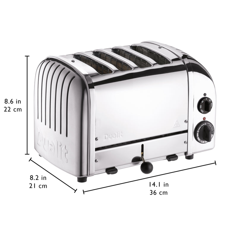 Dualit New Generation Classic 4-Slice Toaster in Stainless Steel