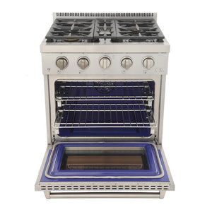 Kucht Professional 30" 4.2 cu. ft. Natural Gas Range in Stainless Steel with True Simmer Burners, KFX3000X-S