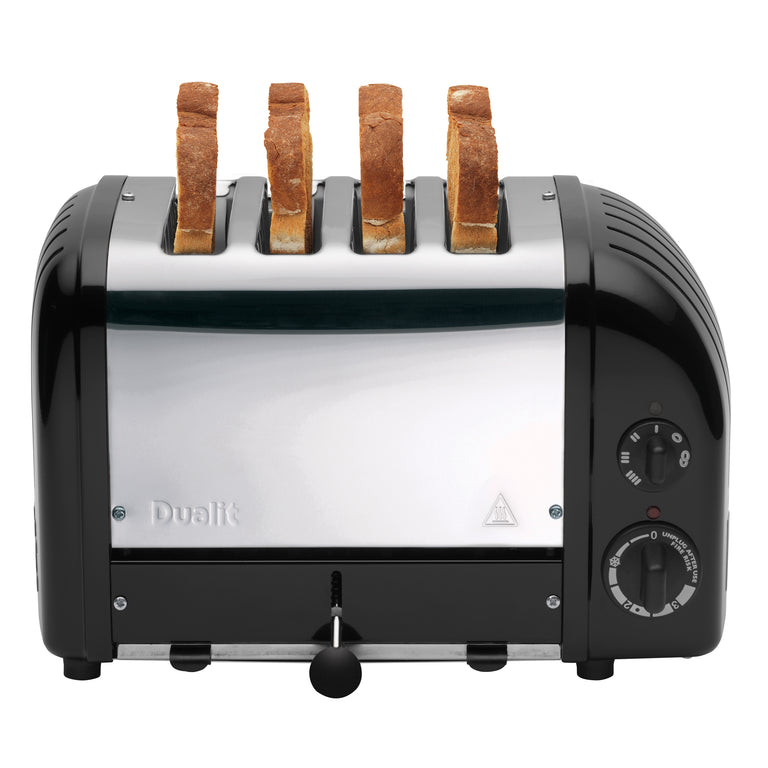 Dualit New Generation Classic 4-Slice Toaster in Matte Black