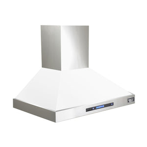 Kucht Professional 36" Wall Mount Range Hood 900 CFM in White, KRH3615-W