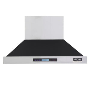 Kucht Professional 48" Wall Mount Range Hood 1,200 CFM in Black, KRH4815-K