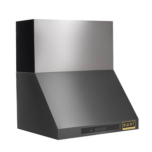 Kucht Professional 36" Wall Mount Range Hood 900 CFM in Titanium Stainless Steel, KRH363A-C