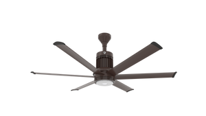 Big Ass Fans i6 60" Ceiling Fan in Oil Rubbed Bronze, Downrod 6", Indoors with LED