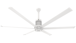 Big Ass Fans i6 84" Ceiling Fan in White, Downrod 12", Indoors