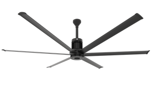 Big Ass Fans i6 96" Ceiling Fan in Black, Downrod 12", Indoors
