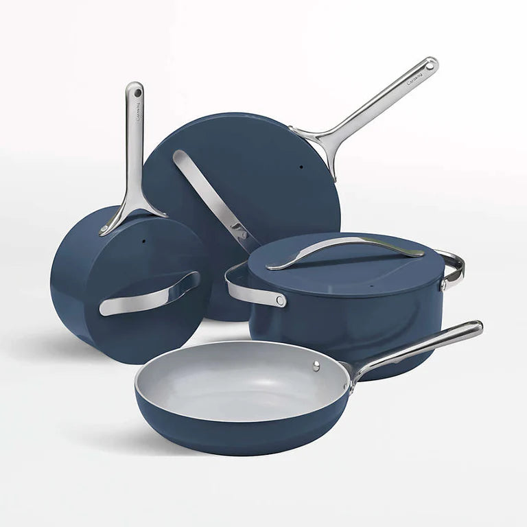 Caraway Non-Toxic and Non-Stick Cookware Set in Cream