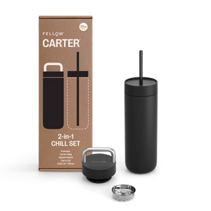 Fellow Carter 2-in-1 Chill Set (20 oz Carry, Cold lid w/ Straw)