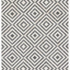 Loloi Dorado Collection Hand Stitched Contemporary Area Rug DB-03 - Charcoal / Ivory