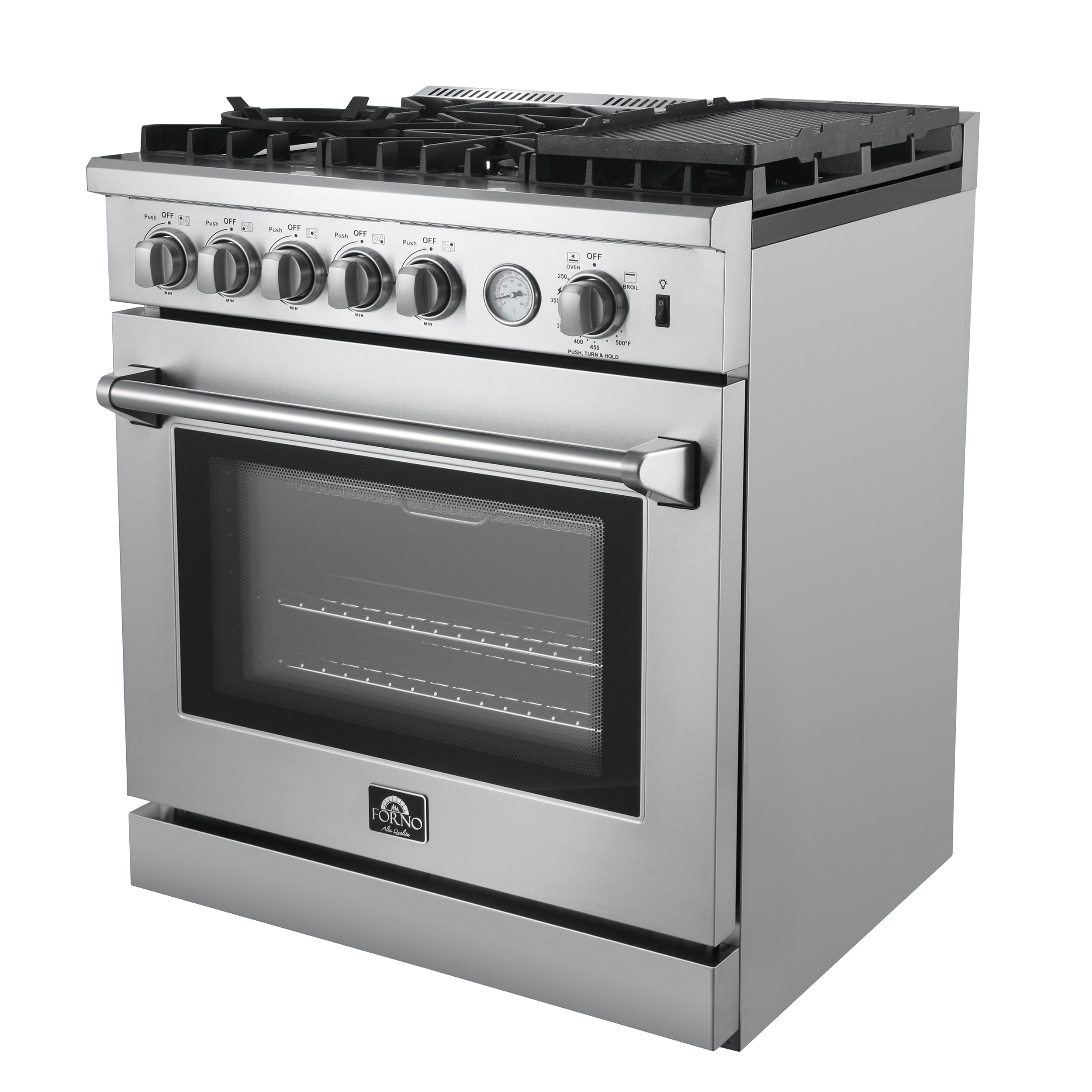 Forno 30 Gas Range with 5 Sealed Burners, Air Fryer and Griddle, FFSG –  Premium Home Source