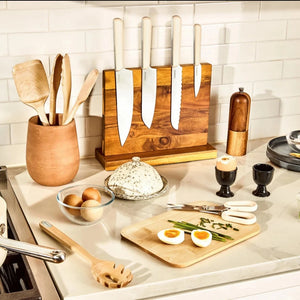 Caraway German Stainless Steel Knife Set in Charcoal