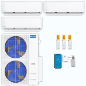 MRCOOL DIY 5th Gen 3-Zone 48,000 BTU Ductless Mini Split Air Conditioner & Heat Pump (6K+6K+36K), DIY3-B-48HP