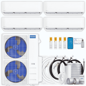 MRCOOL DIY 5th Gen 4-Zone 39,000 BTU Ductless Mini Split Air Conditioner & Heat Pump with Pre-Charged Line Sets (6K+9K+12K+12K), DIYM455HP