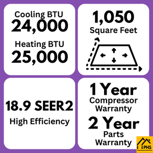 MRCOOL DIY® 5th Gen EasyPro 24,000 BTU Single Zone Mini Split Complete System 230V with 16 ft. DIY Quick Connect Line Set and DIYPRO Cable, EZPRO-24-HP-23016D-O