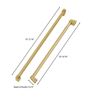 ZLINE Autograph Edition Champagne Bronze Handles for 36" Built-in Refrigerators (Set of 3), RBIVHZ-CB-36