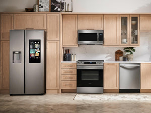 SAMSUNG 36" 26.7 cu. ft. Standard Depth Large Capacity Side-by-Side Refrigerator with Touch Screen Family Hub™ in Stainless Steel