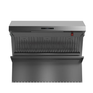 FORNO Savona 48" 1,200 CFM Wall Mount Range Hood with Back Splash and Baffle Filters, FRHWM5029-48