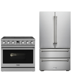 THOR Contemporary Package - 36" Electric Range and Refrigerator, AP-ARE36-C5