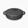 Caraway 3.5 qt Enameled Cast Iron Braiser - Charcoal