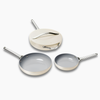 Caraway 4pc Fry & Sauté Set - Cream