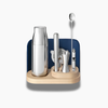 Caraway 9-Piece Complete Bar Set with Storage - Navy