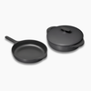 Caraway Cast Iron Skillet & Braiser Duo - Charcoal