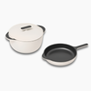 Caraway Cast Iron Skillet & Dutch Oven Duo - Cream