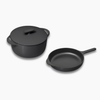 Caraway Cast Iron Skillet & Dutch Oven Duo - Charcoal
