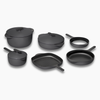 Caraway Deluxe Enameled Cast Iron Set - Charcoal