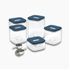 Caraway Glass Airtight Container Set - Navy