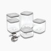 Caraway Glass Airtight Container Set - Gray