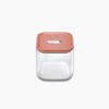 Caraway Medium Glass Airtight Container - Perracotta