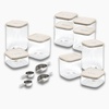 Caraway Ultimate Glass Airtight Storage Set - Cream