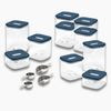 Caraway Ultimate Glass Airtight Storage Set - Navy