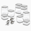 Caraway Ultimate Glass Airtight Storage Set - Gray