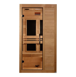 Dynamic Veneto Low EMF Indoor Infrared Sauna in Canadian Hemlock (1-Person Capacity)
