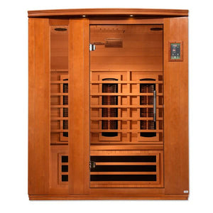 Dynamic Lugano Full Spectrum Near Zero EMF Indoor Infrared Sauna in Canadian Hemlock (3-Person Capacity)