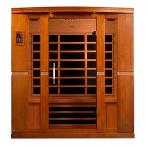 Dynamic Bergamo Elite Ultra Low EMF Indoor Infrared Sauna in Canadian Hemlock (4-Person Capacity)