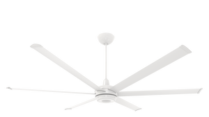 Big Ass Fans es6 84" Ceiling Fan in White, 20" Downrod, Indoor or Covered Outdoor