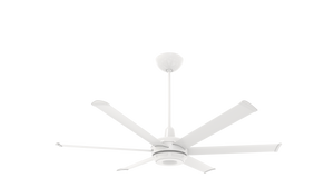 Big Ass Fans es6 60" Ceiling Fan in White, 20" Downrod, Indoor or Covered Outdoor