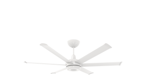 Big Ass Fans es6 60" Ceiling Fan in White, 7" Downrod, Indoor or Covered Outdoor