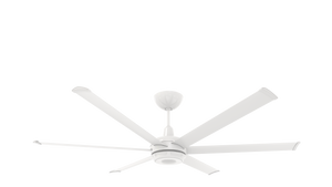 Big Ass Fans es6 72" Ceiling Fan in White, 7" Downrod, Indoor or Covered Outdoor