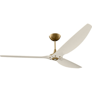 Big Ass Fans Haiku 84" Ceiling Fan With Cream Blades And Gold Finish, Downrod 12", Indoors