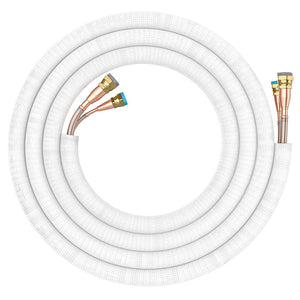 MRCOOL DIY® 5th Gen 16 ft. 1/4" x 1/2" Pre-Charged Quick Connect Line Set - R454B (for 18K Indoor Units)